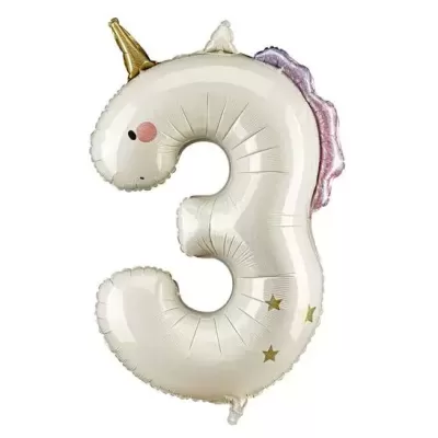 Balão 3 Unicornio 93cm