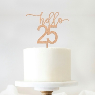 Topo Bolo Hello Idade MDF