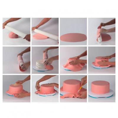 Pasta de Açúcar Amarela Pastel