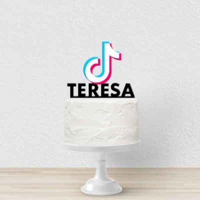 Topo Bolo Tik Tok Nome