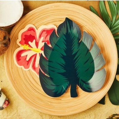 Pratos Folha Tropical