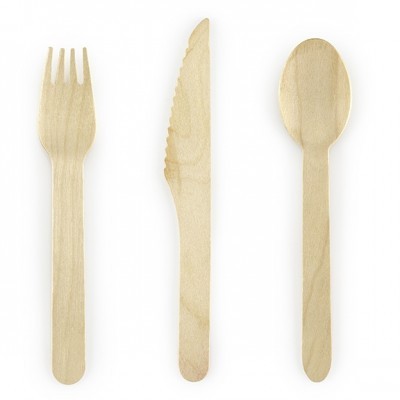 Conj. Talheres Madeira