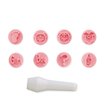 Carimbos Brigadeiro Chá Revelação Bebé