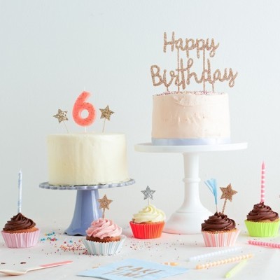 Velas e Topos de Bolo