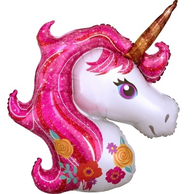 Balão Unicórnio Flores