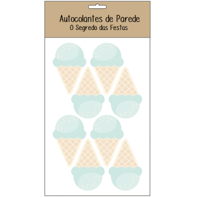 Autocolantes Parede Gelados Menta