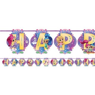 Grinalda Happy Birthday Gigante Shimmer & Shine