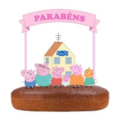 Topo Bolo Porquinha Peppa