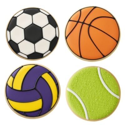 Conj. Cortadores c/ Carimbo Bolas Desporto