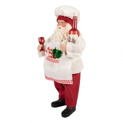 Pai Natal Decorativo Vinho 27cm