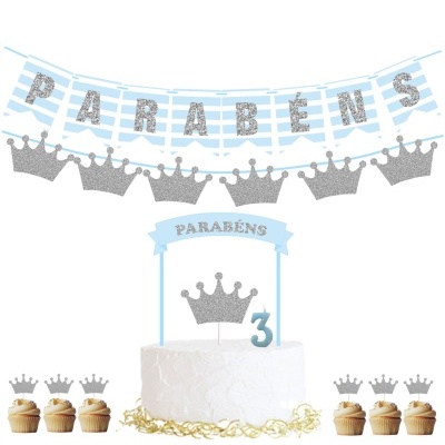 Kit Festa Coroa Prateada