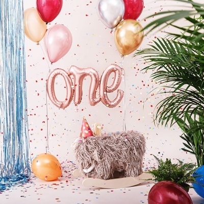 Balão One Rosegold