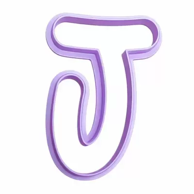 Cortador de Bolachas - Letras Alfabeto - J