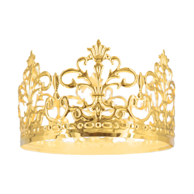 Coroa Topo de Bolo Dourada