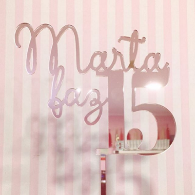 Topo Bolo Nome e Idade