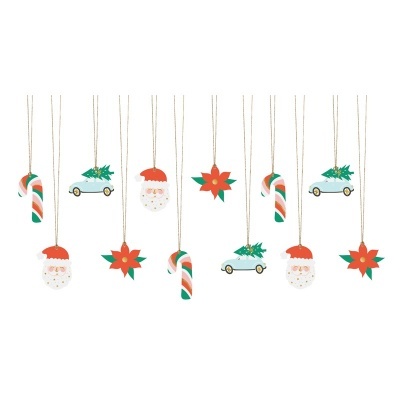 Etiquetas Natal Mix Carrinhos