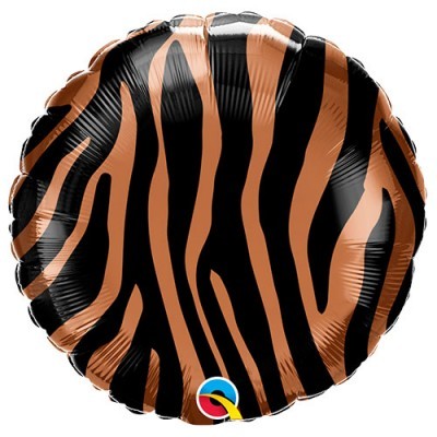 Balão Redondo Animal Print Tigre