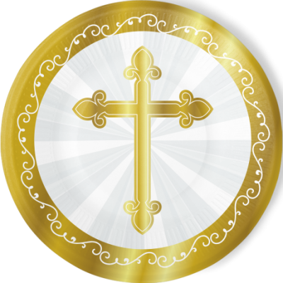 Pratos Cruz Dourada Grandes