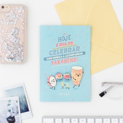 Postal - HOJE É DIA DE CELEBRAR