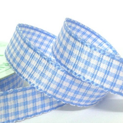 Fita Azul Claro Xadrez 10mm