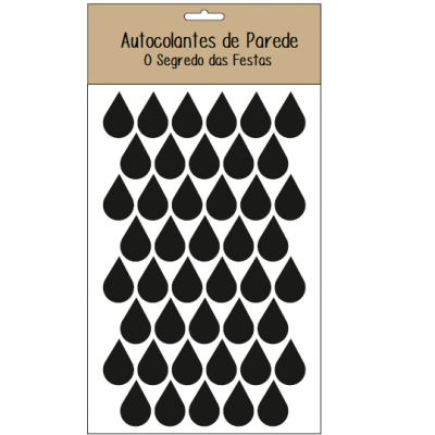 Autocolantes Parede Pingo Preto