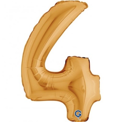 Balão Número Dourado Pequeno