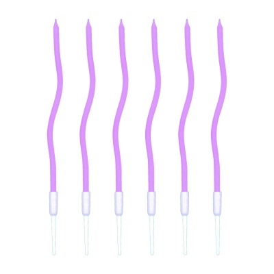 Velas Espiral Finas Lilás