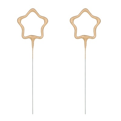 Velas Sparkle Estrela Rosegold