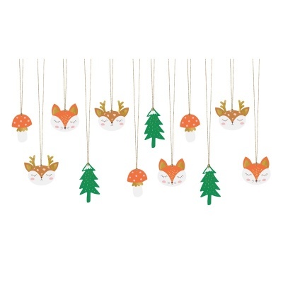 Etiquetas Natal Mix Bosque