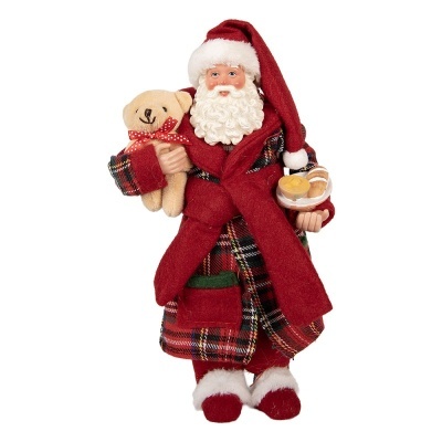 Pai Natal Decorativo Ursinho 28cm