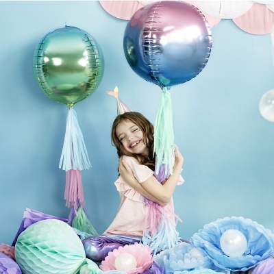 Balão Ombre Azul Verde