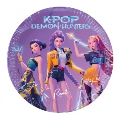 Pratos Grandes Guerreiras K-POP Demon Hunters