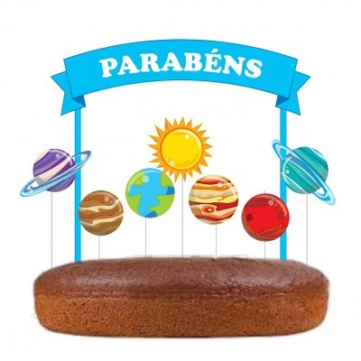 Topo Bolo Espaço e Planetas