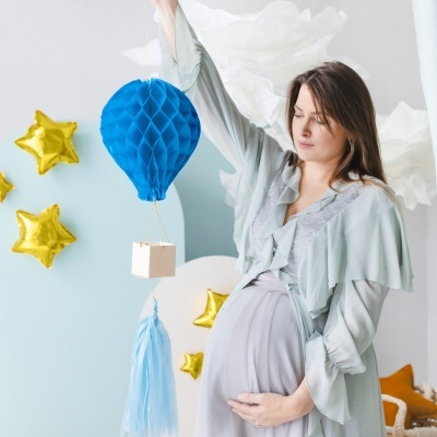 Decoração Balão Ar Quente Azul