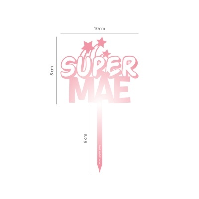 Topo Bolo Super Mãe