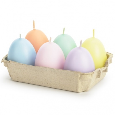 Velas Ovos Cor Pastel