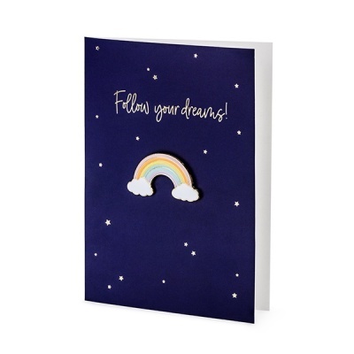 Postal + Pin - Follow Your Dreams!