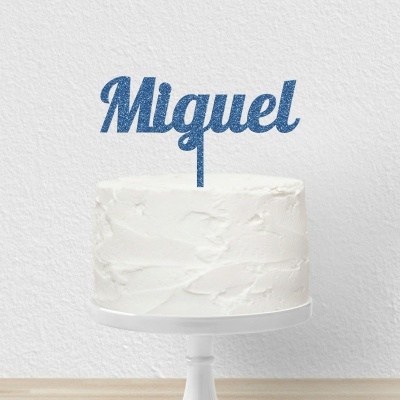 Topo Bolo Acrilico Letra 4 Glitter