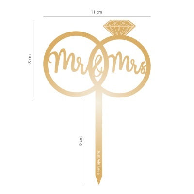 Topo Bolo Mr & Mrs Anel