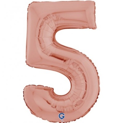 Balão Número Rosegold Grande