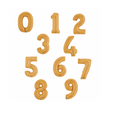 Balão Número Dourado Grande