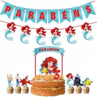 Kit Festa Sereia Ariel