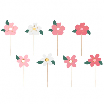 Toppers Flores Rosas