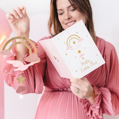 Postal + Decoração Bebé Rosa