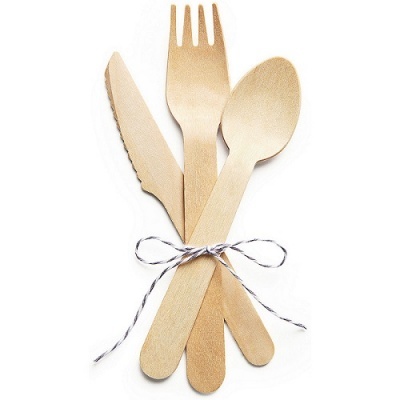 Conj. 25 Facas de Madeira