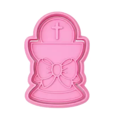 Cortador c/ Carimbo Cruz com Laço