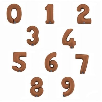 Balão Número Chocolate Gigante