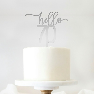 Topo Bolo Hello 70 Acrilico