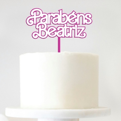 Topo Bolo Barbie Nome