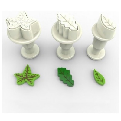 Conj. 3 Mini Cortadores Folhas